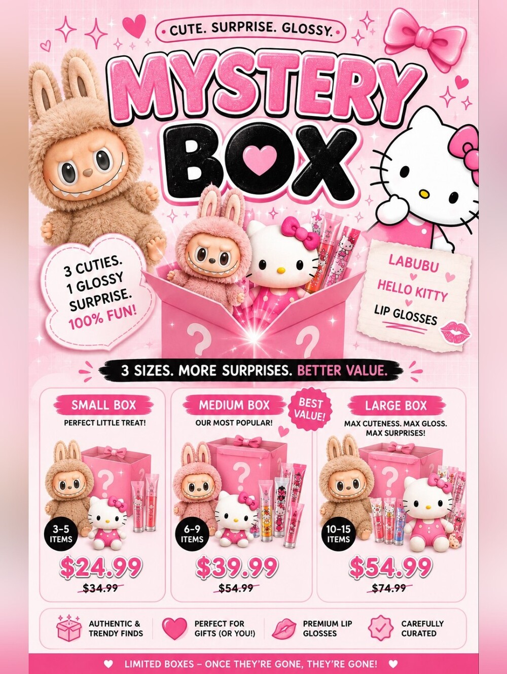 ⭐ LARGE BOX⭐Hello Kitty Mystery Box